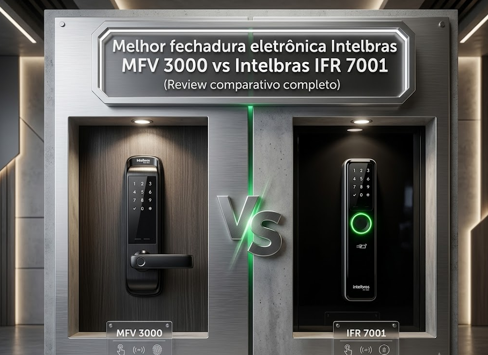 Melhor fechadura eletrônica Intelbras MFV 3000 vs Intelbras IFR 7001: o comparativo honesto para não errar na compra 